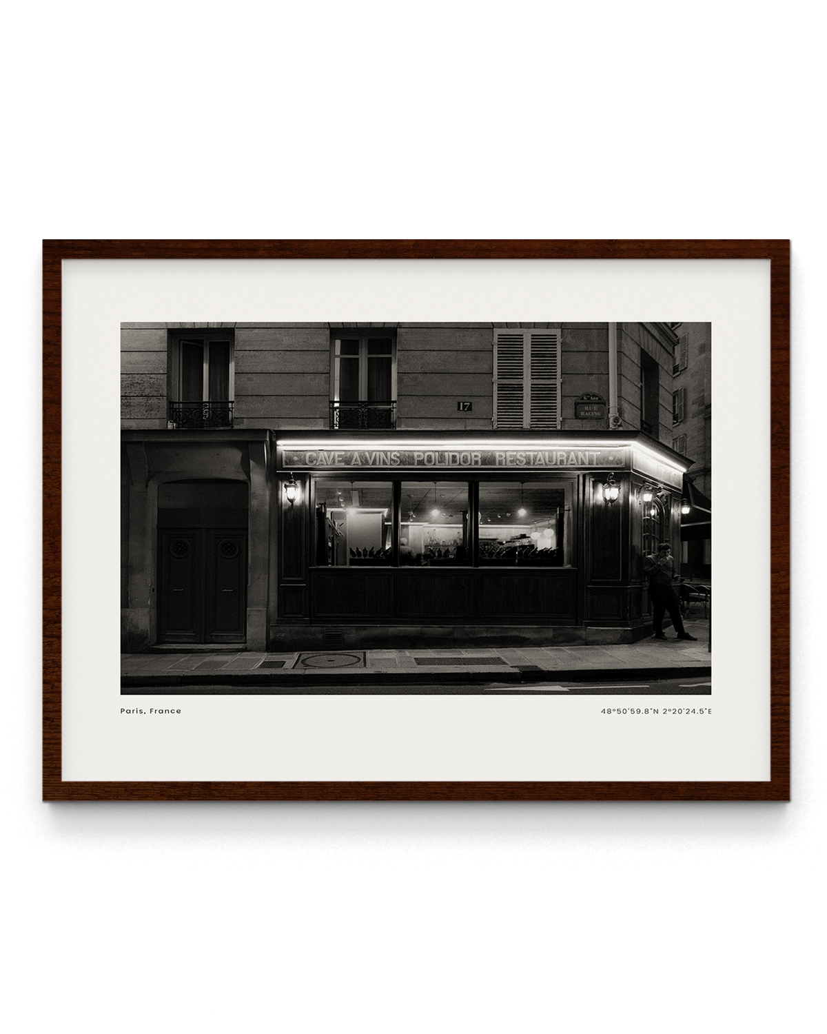 When the Clock Hits 10 by Studio Halcyon, framed in Walnut Brown
