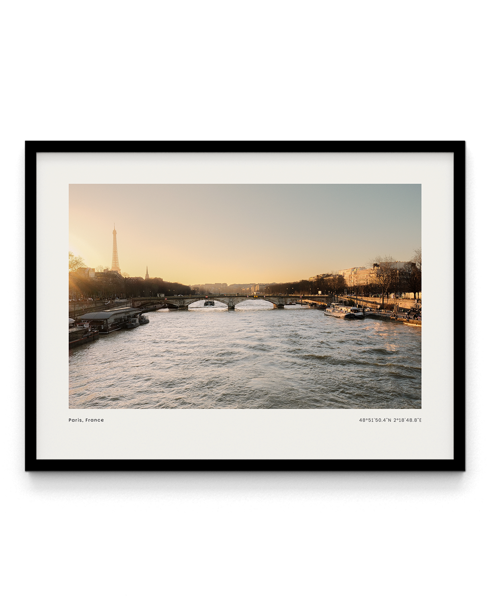 Paname by Studio Halcyon, framed in Ebony Black
