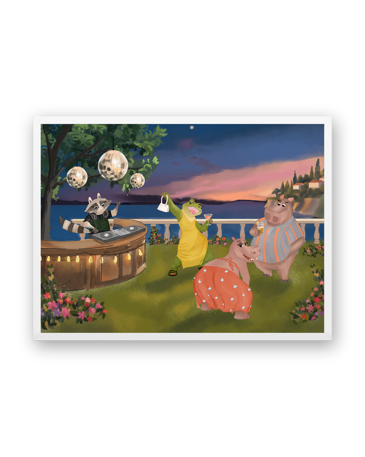 Al Fresco by Aanya Kaur Benipal & Christina Liu, framed in Gallery White