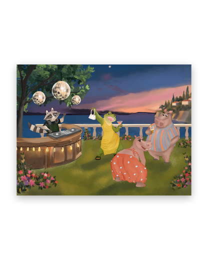 Al Fresco by Aanya Kaur Benipal & Christina Liu, unframed open edition fine art print