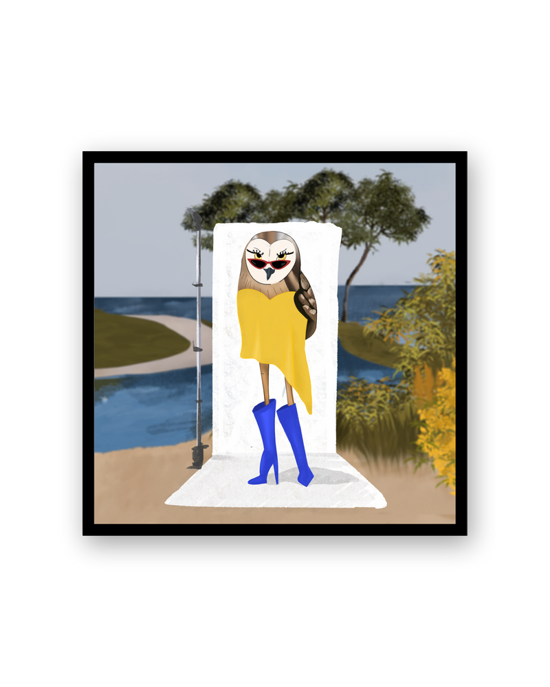 Dressed To The Nines by Aanya Kaur Benipal & Christina Liu, framed in Ebony Black