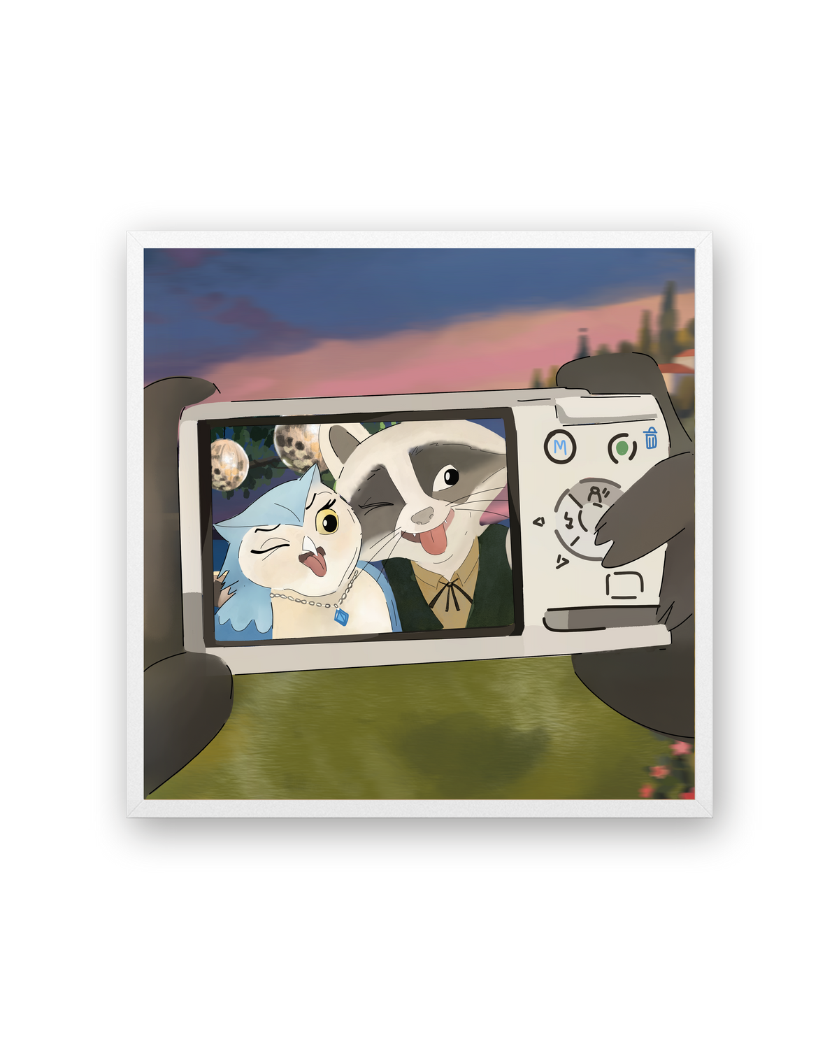 Say Mozzarella by Aanya Kaur Benipal, framed in Gallery White